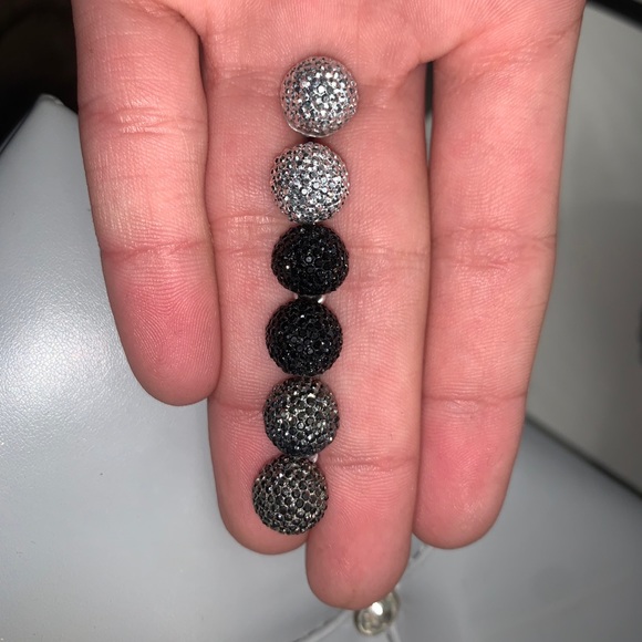 Rhinestone Earring Studs - Picture 1 of 2
